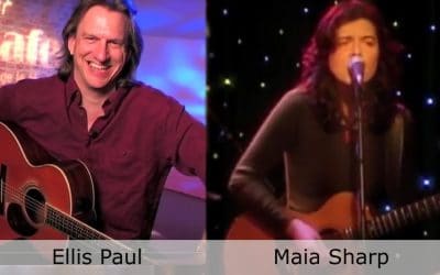 Live at Club Cafe Episode 7 features split screen of two music artists to preform on the stage of Club Cafe in Pittsburgh, Pennsylvania, Ellis Paul on the left and Maia Sharp on the right (video production by Merging Media).