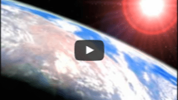 USWeb Everest Opening video thumbnail is a view from space of a portion of the earth with red ringed aura around the sun that is shinning above the earth.